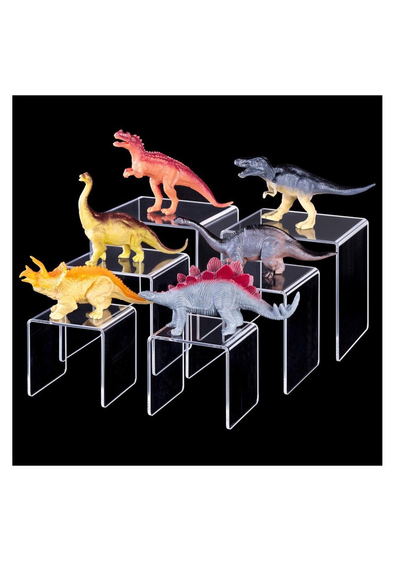 Creative Planet Creative Planet Clear Acrylic Display Riser for Figurines Pastry Cake Dessert. Table Decorations. (Square - 3", 4", 5") - Image 4
