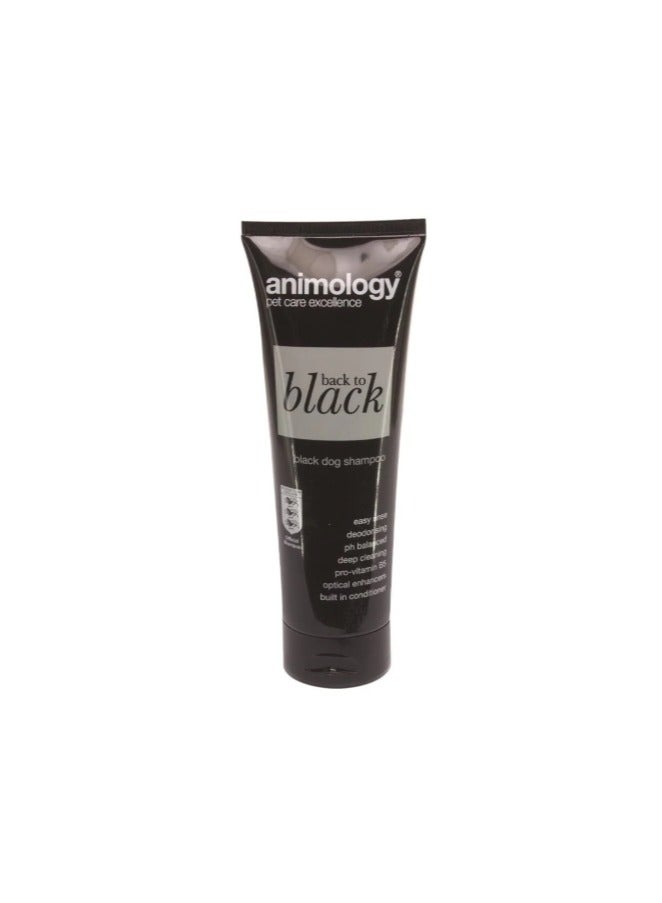 Animology Back to Black Shampoo for Black-Coated Dogs, Enriched with Vitamins, 250ml - Image 1