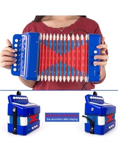 M MIAOYAN Button accordion, horse 10 key control children's accordion children's musical instrument beginners lightweight and environmentally friendly, educational children's accordion stage performance  - Image 2