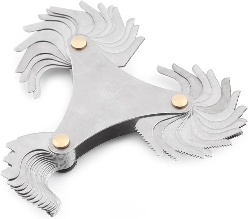 [High popularity pick] Thread Pitch Gauge, Thread Gauge, Metric/Imperial Screw Pitch, 60 and 55 Degree Screw Pitch Measuring Tool for Industrial Measurement(Purelymade (51pc)) Practical versatile construction Long service life Daily deal Trendy natural assorted colors Wide usage compatibility Multi-use qualified quality Buyer exclusive unique piece Durable versatile substance Diverse operating method fit Trendy budget practical design Hot new arrival Space saving design picks Long use oriented quality High quality Flexible trendy construction Pop-area nearby warehouse All region coverage Temp fluctuation resistant crafted quality Replaceable parts Fade proof Wide use selected material Lightweight Diverse purchase plan Varied available picks - Image 3