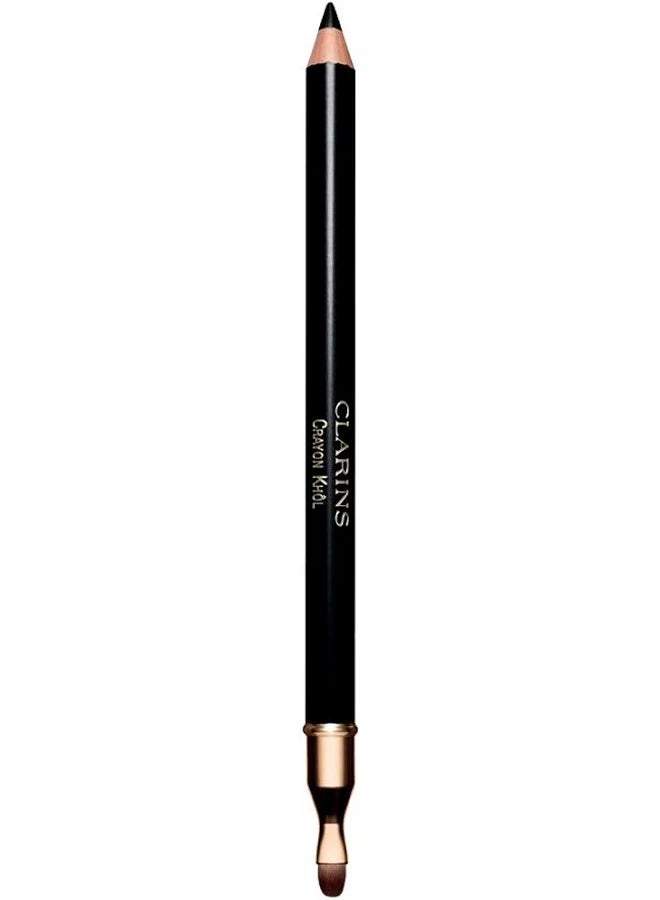 Clarins Crayon Khôl Long-Lasting Eye Pencil 01 Carbon Black 1.05g - Image 3