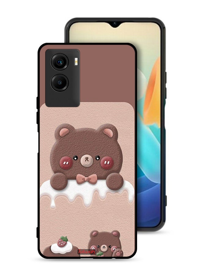 Tolwak Vivo Y55s 5G (2021) Protective Case Cover Bear Strawberry - Image 1