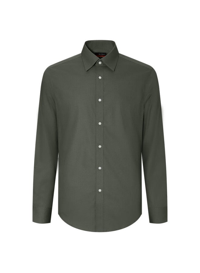 G2000 Mall Same Style Cotton Blend Skin-friendly Dot Long Sleeve Shirt 41121982g2 Charcoal Gray 03