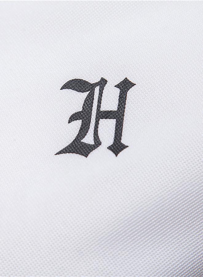 Take Two Men White Long Sleeve Polo Shirt - Image 5