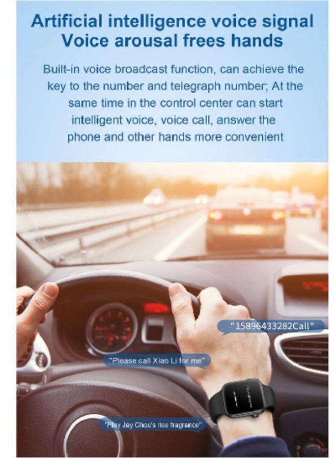 AROAQ S9 Pro Max Smart Watch with 1.85'' LCD Screen, Bluetooth Calling, Notifications, Heart Rate/SpO2/BP Monitor, Multiple Sports Modes, IP67 Waterproof Fitness Tracker for Android & iOS – Gray - Image 4