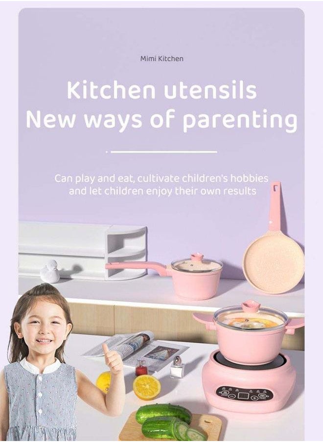 Generic - Kids Real Cooking and Baking Set Mini Kitchen Toys for Girls Children Miniature Cooking Set for Real Cooking - Image 1