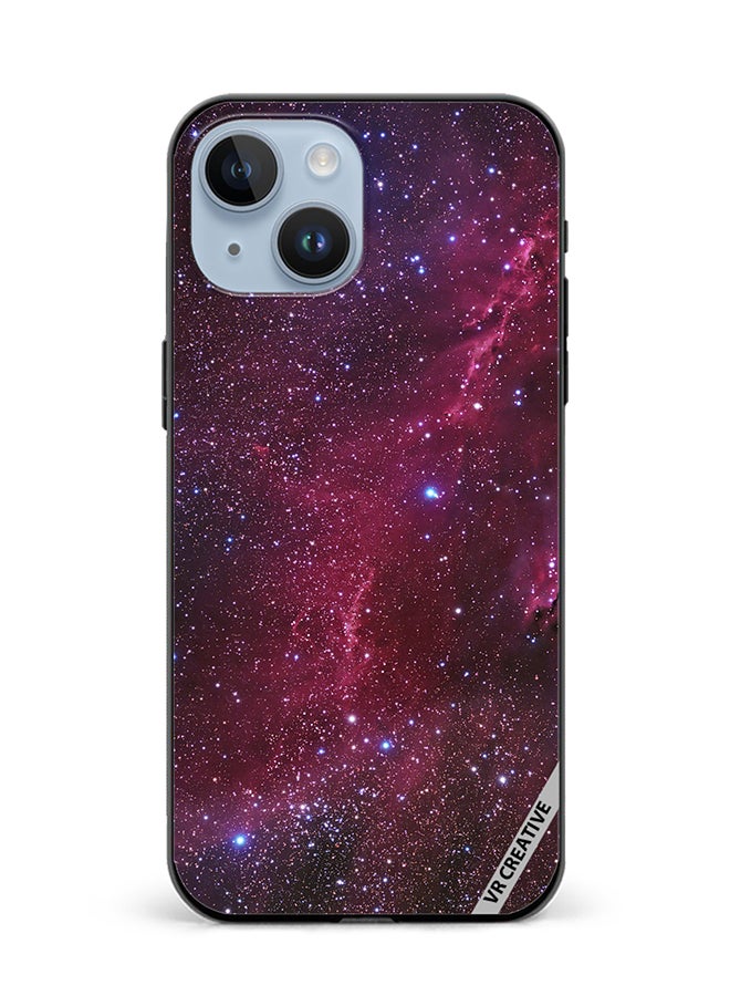 VR CREATIVE Protective Case Cover For Apple iPhone 15 Galaxy Stars Space Design Multicolour - Image 1