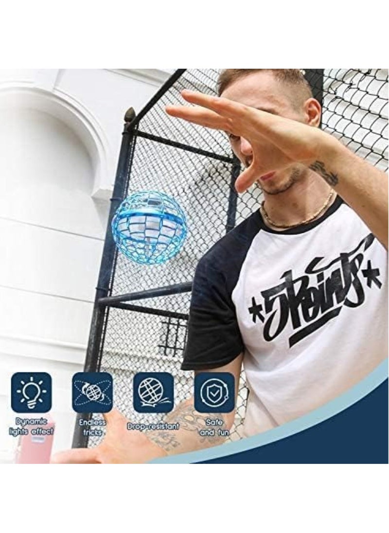 بيوينتي Flying Ball Toys, 2021 Upgraded Hover Spinner Boomerang 360° Rotating Soaring Orb with LED Lights Hand Operated Space for Kids Magic Mini Drone that Comes Back to You  - Image 2