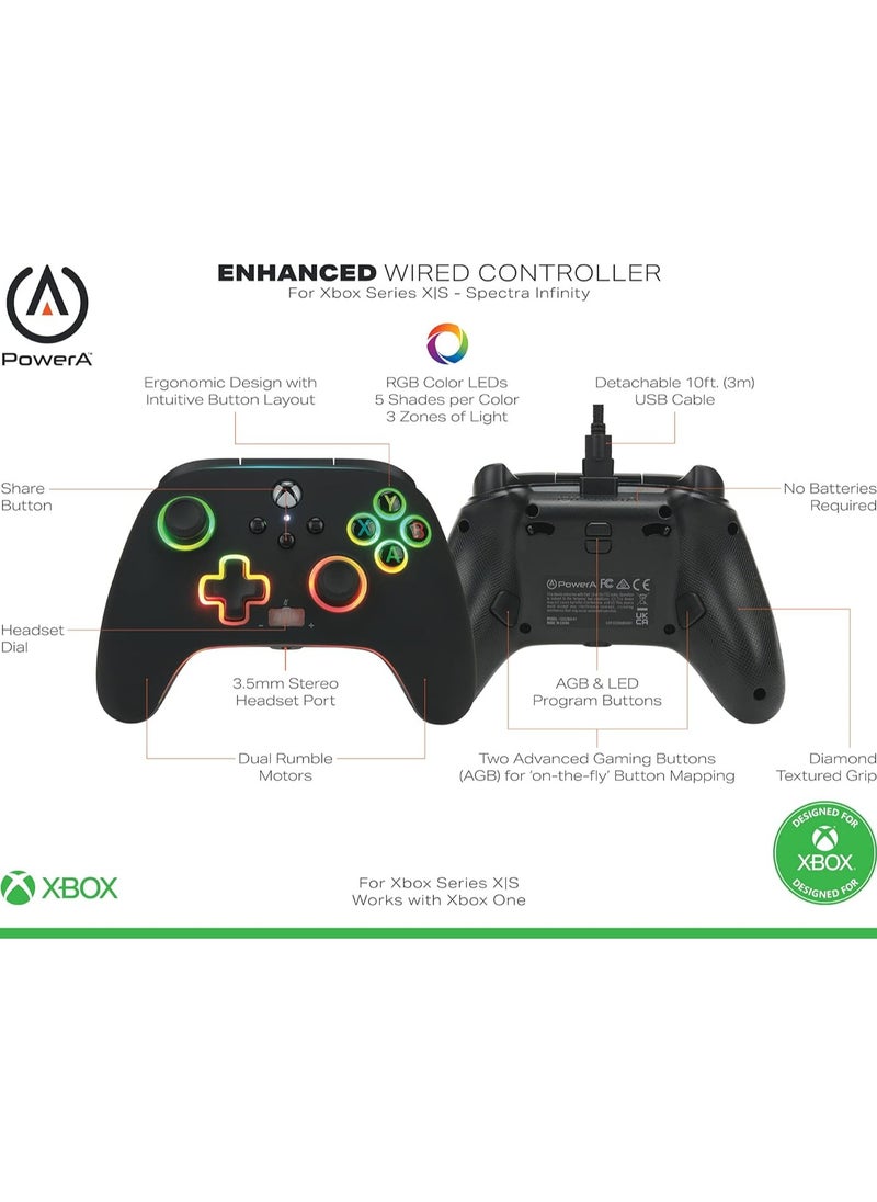 Infinty - PowerA Spectra Infinity Enhanced Wired Controller For Xbox Series XS (Xbox One) - (Open Sealed) - Image 1