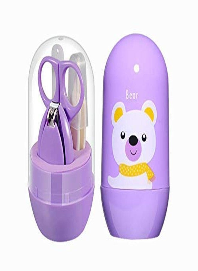 Crawl'in Baby, Infant and Toddler Grooming Nail Kit/Baby Nail Clipper (Purple) - Image 1
