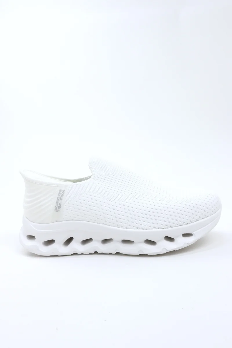 Walk Well Walk Well Men's Handsfree Slip-on Shoes - White