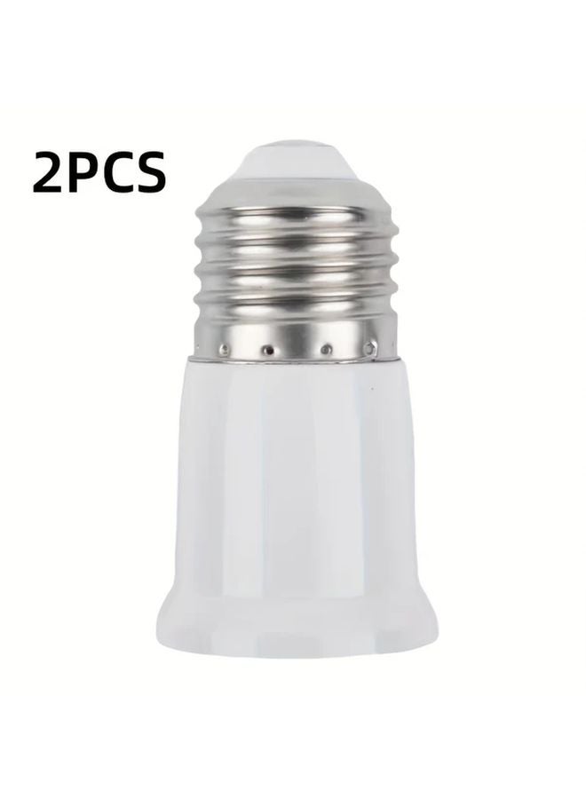 قطعتان من قاعدة مقبس تمديد E27 إلى E27، محول مصباح 85-265 فولت، تركيب سهل - Image 1