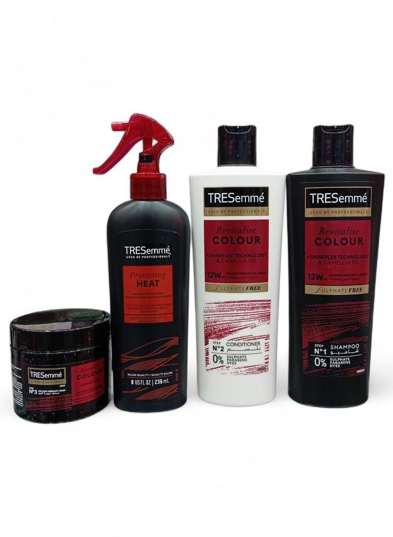 TRESEMME SH-CD Shampoo 350ml  Conditioner 350ml  Spray 236ml  and Mask 180ml  Specially Formulated for Color Treated Hair  for Vibrant Color and Shine. - Image 1