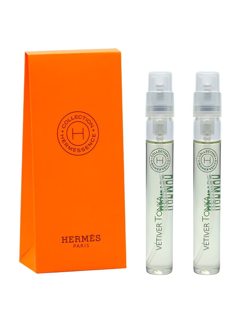 HERMES Vetiver Tonka Perfume 2 x 4ml - Image 1