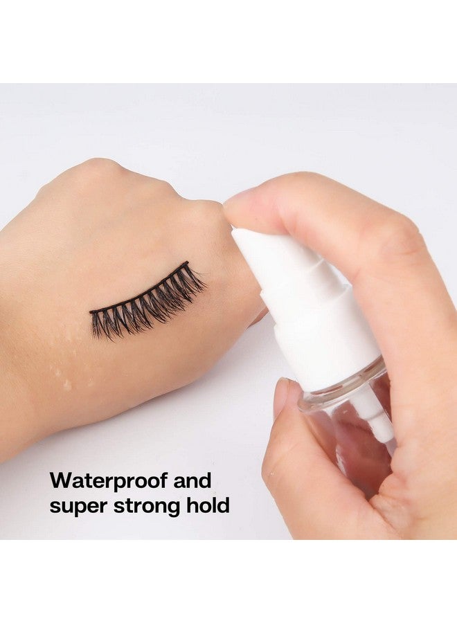 Calailis False Eyelash Glue, Lash Adhesive Super Strong Hold Waterproof Eyelashes Glue White 5G - Image 4