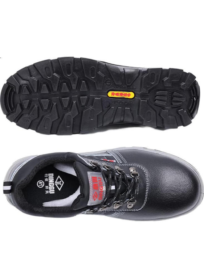 Dinggu Safety Shoes For Men, Steel Toe Cap, Puncture-Resistant, Cowhide, Wear-Resistant, Lightweight, Work Boots, 1125Heis44 - Image 3