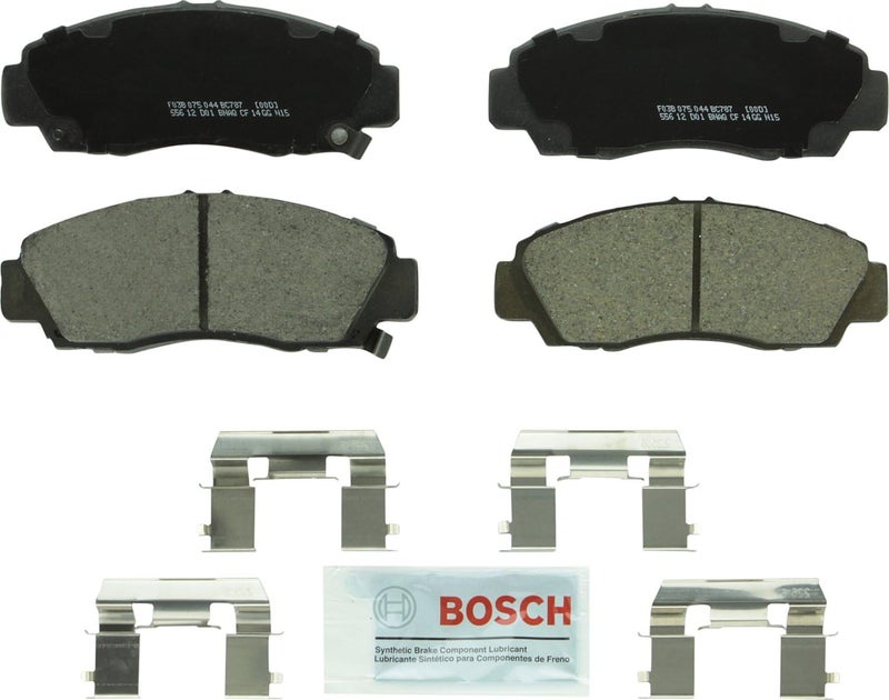 BOSCH BC787 QuietCast Premium Ceramic Disc Brake Pad Set - Front for Select Acura and Honda Models - Image 1