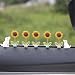 Kurilai 7pcs Cute Rearview Mirror Accessories Funny Dog Car Ornament Shaking Spring Sunflower Dashboard Decorations for Christmas Valentines Day Gifts - Image 2