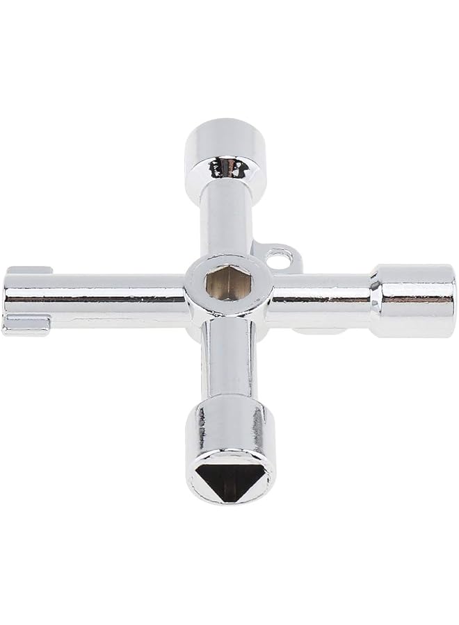 OriGlam 4 Way Key Multi Functional Utilities Key Plumbing Key Wrench Plumber Key Opening Key Tool For Electric Control Water Gas Meter Box Cupboard Cabinet Train - Image 5