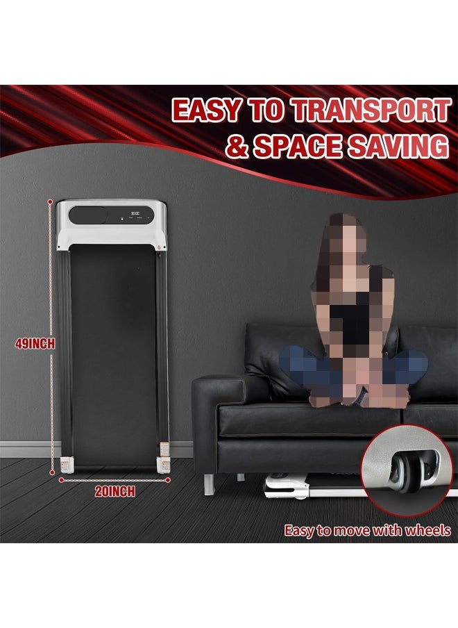 Fitness World - Foldable Treadmill with Digital Display Showing Speed, Distance, Time, Calories, 1HP Power, 90kg Weight Capacity for Home Use - Image 1