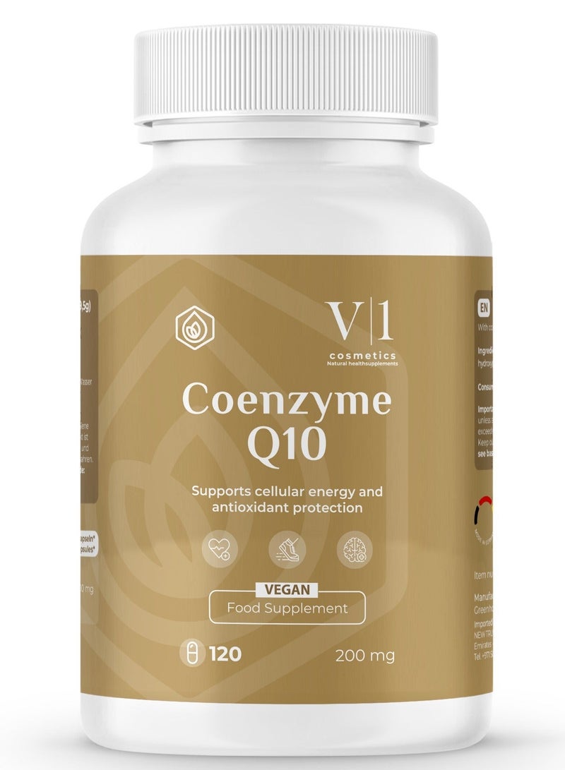 نيوتراست للمكملات الصحية الطبيعية إنزيم Q10 المساعد (CoQ10) بتركيز 200 ملغ، يدعم طاقة الخلايا ومضادات الأكسدة - صنع في ألمانيا، 120 كبسولة نباتية - Image 1
