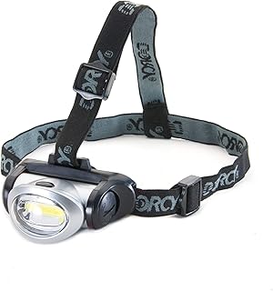 DORCY Dorcy 8-LED Adjustable LED Headlight Flashlight with Blinking Red Light Setting and Push Button Switch, Black (41-2095) - Image 1