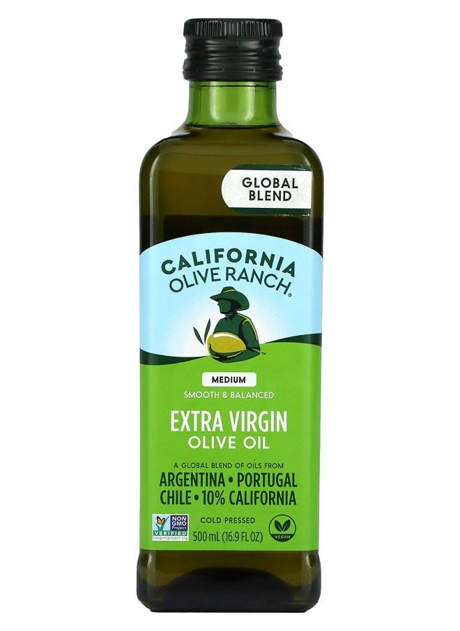 California olive ranch - Global Blend Extra Virgin Olive Oil Medium 16.9 fl oz (500 ml) - Image 1