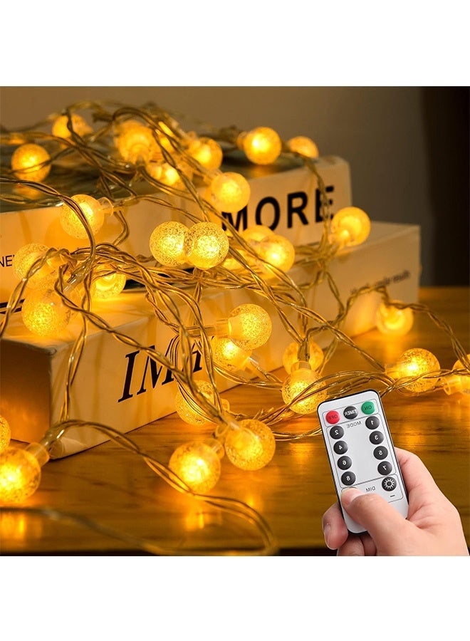 JCB CHIC أضواء LED للديكور المنزلي، أضواء خيطية خارجية داخلية 80 م LED 10 م، أضواء خيطية لخيمة الخيمة ومضاد للماء ومضاد للماء ومضاد للكرات الخيطية لغرفة النوم وعيد الميلاد والفناء والحديقة والزفاف - Image 1