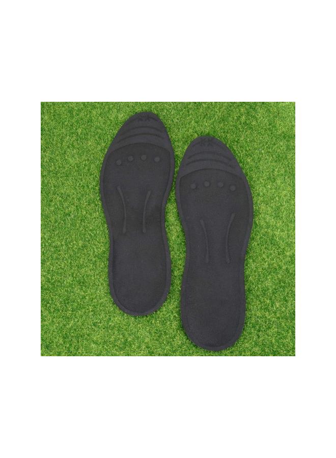 1 Pair Liquid Massage Insoles Glycerin Filled Insert Orthotic Shoe Insoles Foot Massage Breathable Sports Shock Absorption Insoles for Men Women Size L2 - Image 2