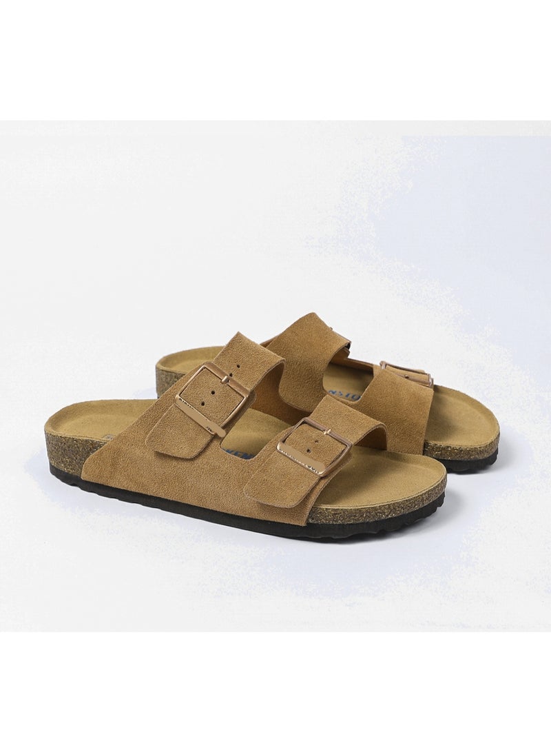BIRKENSTOCK BK men's and women's soft soled Arizona slippers - Image 1