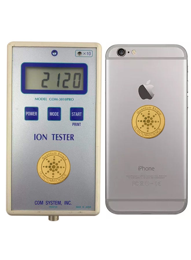 Quantum Shield 24k Sunflower Anion Mobile Phone Stickers Radiation-proof Mobile Phone Stickers Energy Neutralization Stickers-Color:Silver - Image 3