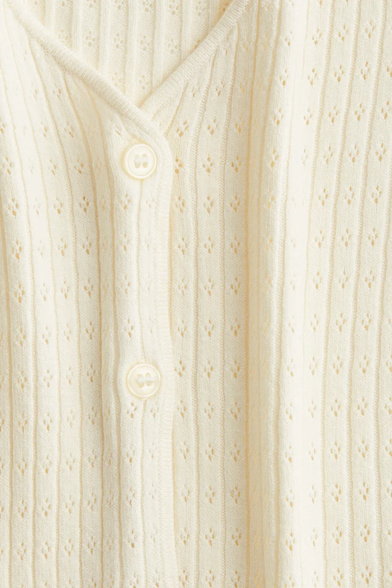 H&M  Pointelle-knit cardigan for Women | Best Price UAE