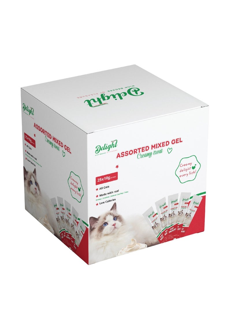 Delight Assorted Mixed Gel Creamy Treat  Variety Pack - Image 1