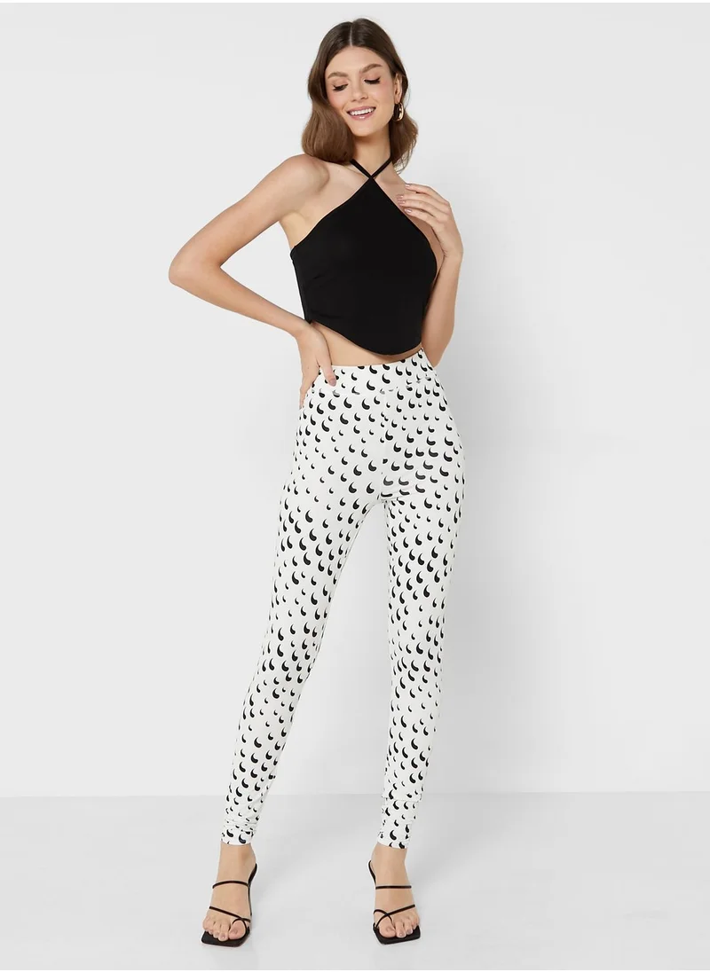 VERO MODA High Waist Printed Leggings