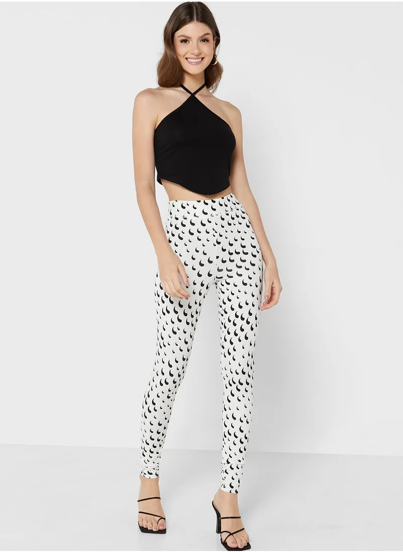 VERO MODA High Waist Printed Leggings