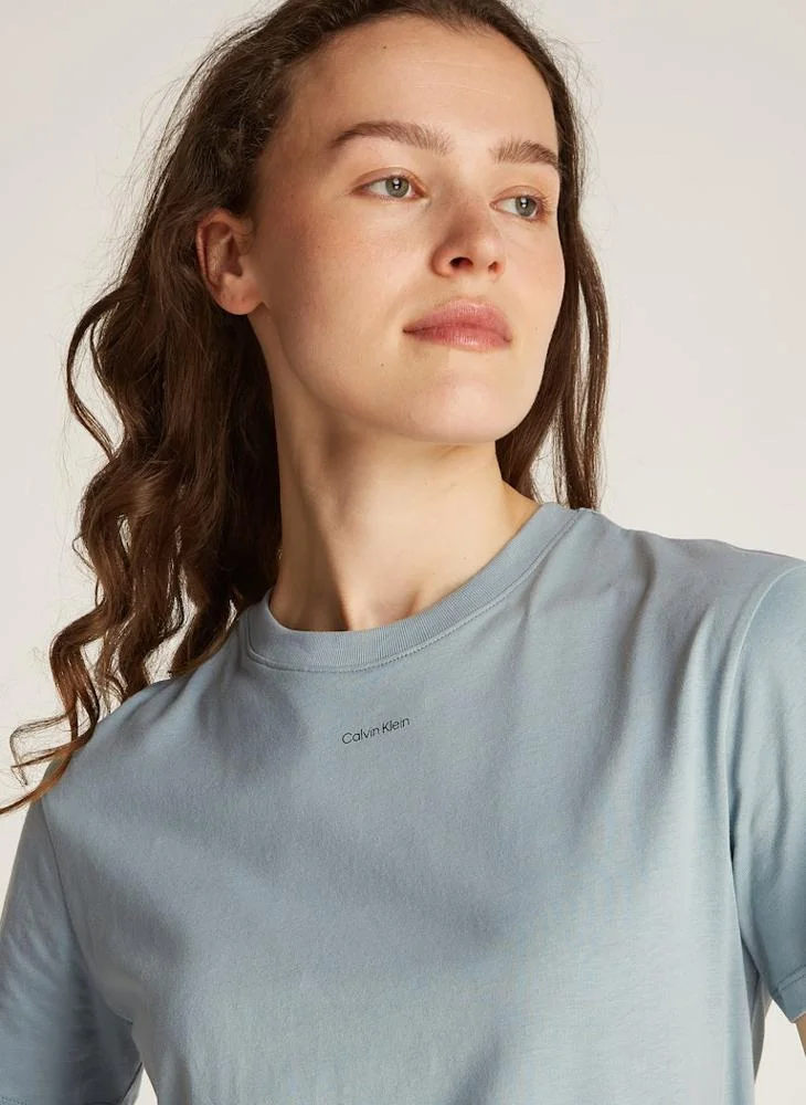 كالفن كلاين Crew Neck Knitted T-Shirt