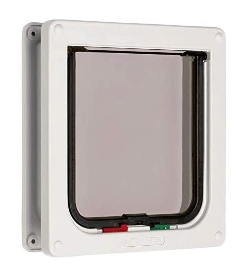 Cat Mate 4-Way-Locking Cat Flap with Door Liner to 2" (235) - Secure Lockable Door for Small to Medium Sized Cats, for UPVC, Wood and Wall, White - Image 2