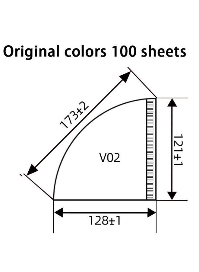 100-Pack V02 Disposable Coffee Filters, Fits 8–12 Cup Coffee Makers - Image 2