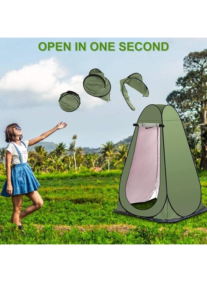 SKY-TOUCH Outdoor Changing Clothes Tent, Pop Up Shower Tent, Portable Folding Toilet Tent with Carry Bag, Beach Dressing Changing Room, Outdoor Tent Suitable for Shower/Toilet/Camping/Beach - Image 3