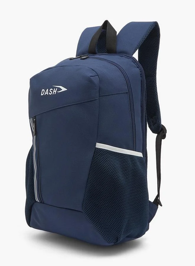 Dash BLUE Logo Print Backpack For Kids 13+ Years With Padded Straps for Men | Best Price UAE