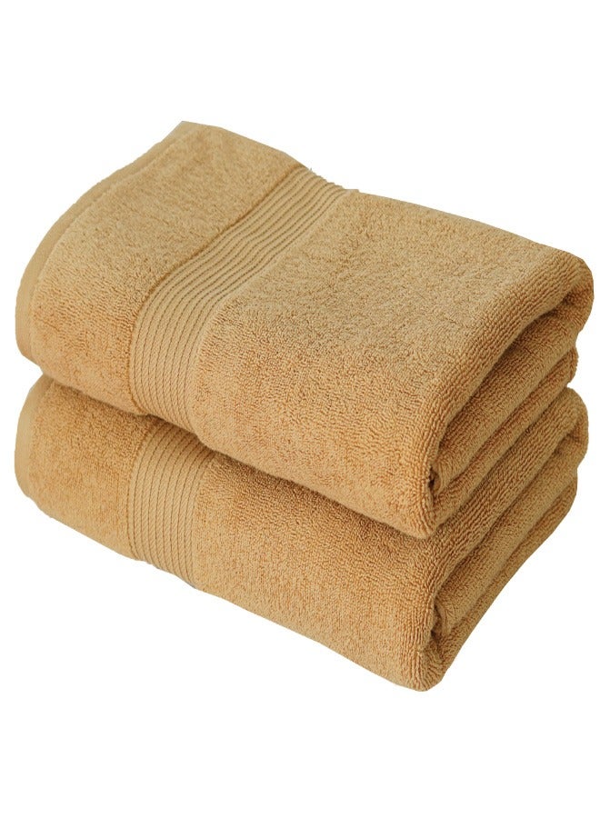 Premium 100% Egyptian Cotton Bath Towel 70x140cm, Super Soft & Absorbent Towels, 600 GSM, Luxury Spa Hotel Quality, Quick Dry, Fade Resistant (Black, 70x140cm (Pack of 2))