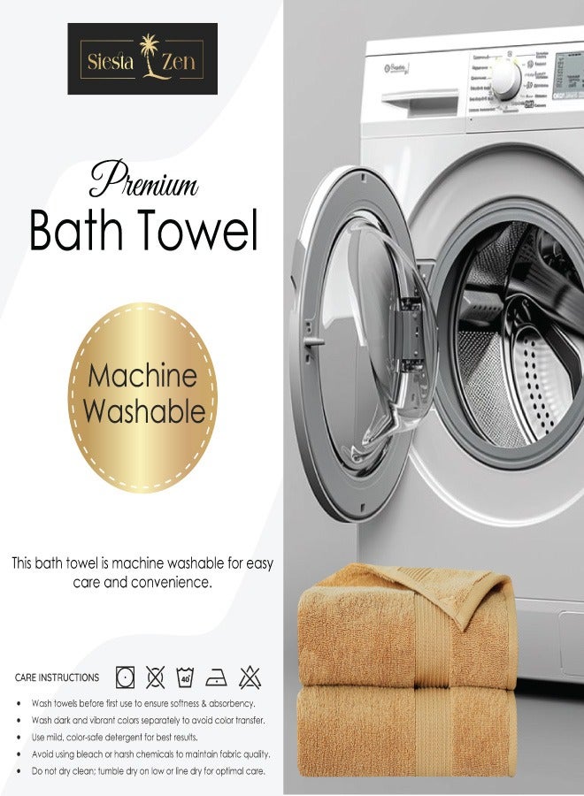 Premium 100% Egyptian Cotton Bath Towel 70x140cm, Super Soft & Absorbent Towels, 600 GSM, Luxury Spa Hotel Quality, Quick Dry, Fade Resistant (Black, 70x140cm (Pack of 2))
