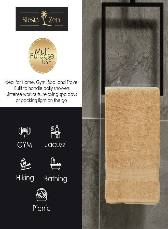Premium 100% Egyptian Cotton Bath Towel 70x140cm, Super Soft & Absorbent Towels, 600 GSM, Luxury Spa Hotel Quality, Quick Dry, Fade Resistant (Black, 70x140cm (Pack of 2))