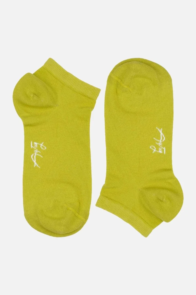 Aytuğ Women's Cotton Single Bag Green Bootie Socks - 31258-Y