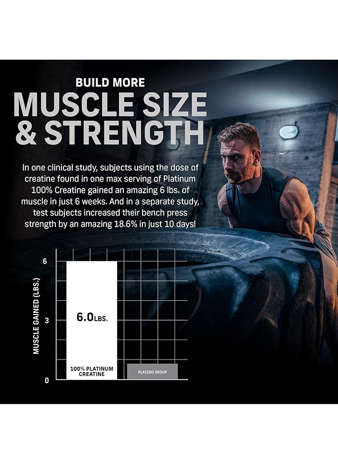 MT essential series 100% Platinum Creatine 5g creatine 80 servings  Unflavored 14.11oz (400g) - Image 2