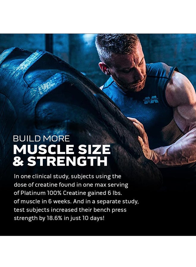 MT essential series 100% Platinum Creatine 5g creatine 80 servings  Unflavored 14.11oz (400g) - Image 3