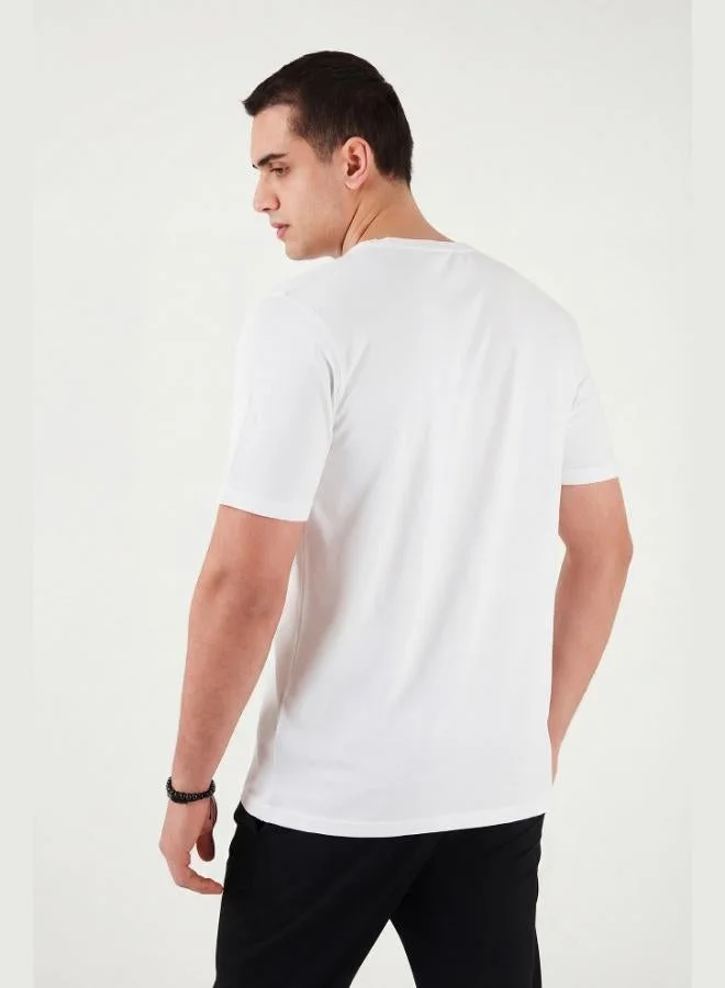 Buratti  Buratti Cotton Regular Fit Printed Crew Neck T-Shirt Men's T-SHIRT 5904061 for Men | Best Price UAE