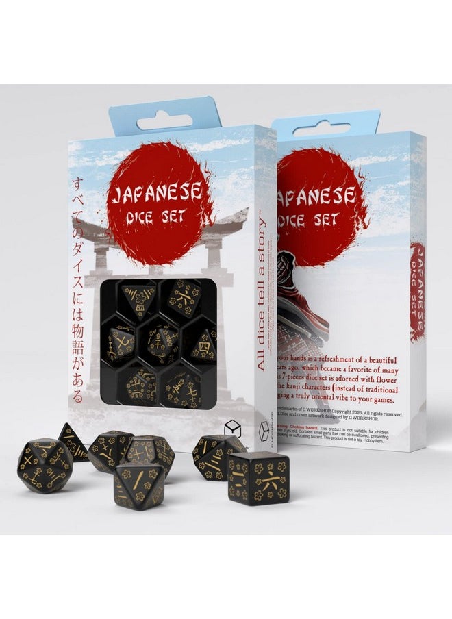 Q WORKSHOP - Q-Workshop Japanese Dice Set Deep Night Firefly - Image 1
