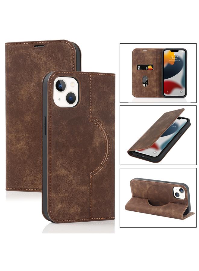 S-TOP Case For iPhone 13 mini Wireless Charging Magsafe Leather Phone Case - Image 1