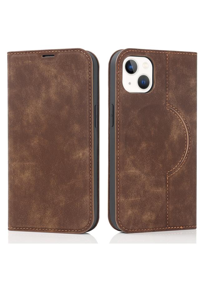 S-TOP Case For iPhone 13 mini Wireless Charging Magsafe Leather Phone Case - Image 2